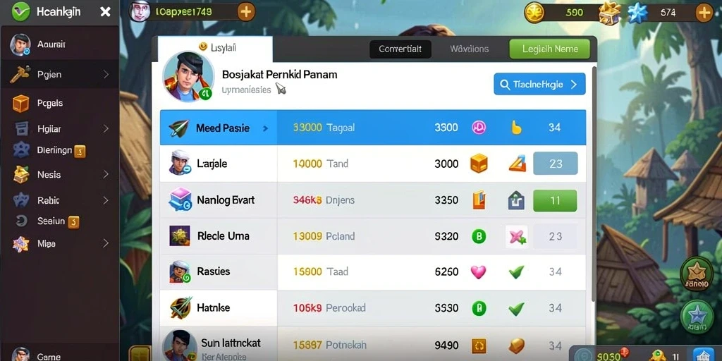 c789 - Menu permainan yang mudah dinavigasi.